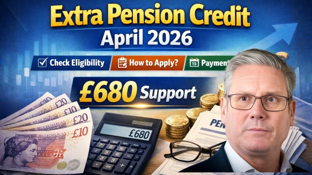Extra Pension Credit April 2026 – Check Eligibility, How to Apply & Payment Dates for £680 Support